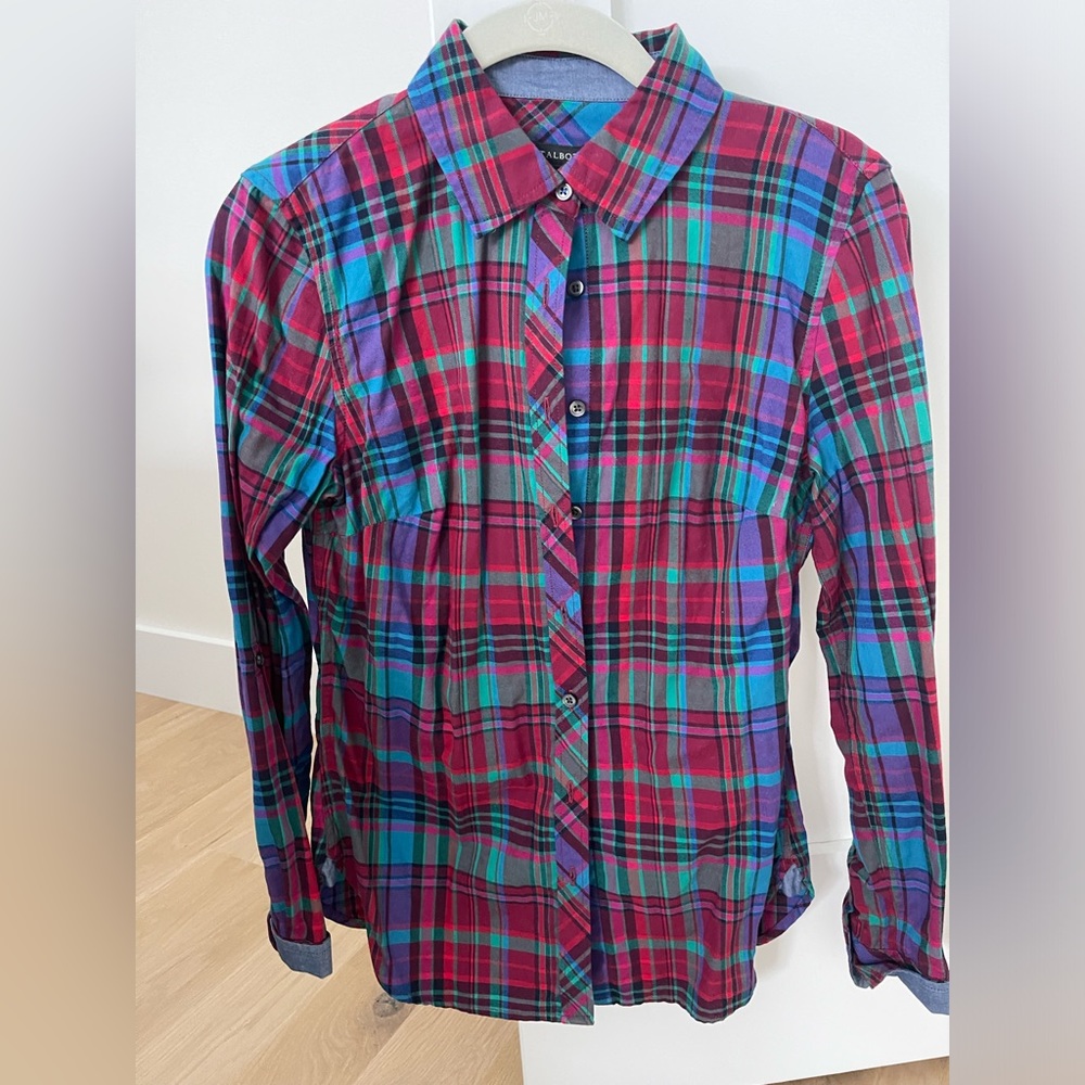 Talbots Flannel Top